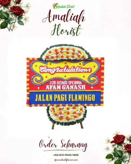 Sewa Papan Bunga Segah